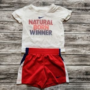Nike red, white, blue outift